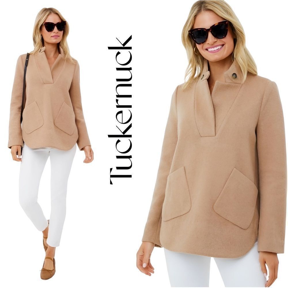TUCKERNUCK Camel Emerson Popover Sz S EUC